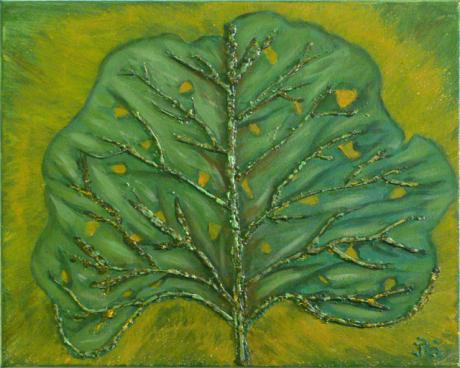 Das Struktur-Sonnenblatt Nr.6 - Ina Linden - Array auf Array - Array - Das Struktur-Sonnenblatt Nr.6 - Ina Linden - Array auf Array - Array -