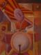 Drummer - Gerhard Titz - Ãl auf Holz - Abstrakt - Abstrakt Drummer - Gerhard Titz - Ãl auf Holz - Abstrakt - Abstrakt