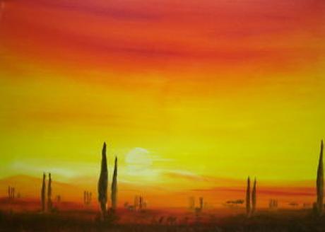  Abend in der Toscana  - Daniel Sercis - Array auf Array - Array - Array