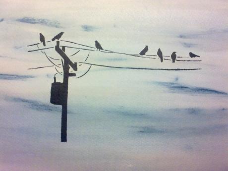 Birds - stencil - Pia Drescher - Array auf Array - Array - Array Birds - stencil - Pia Drescher - Array auf Array - Array - Array