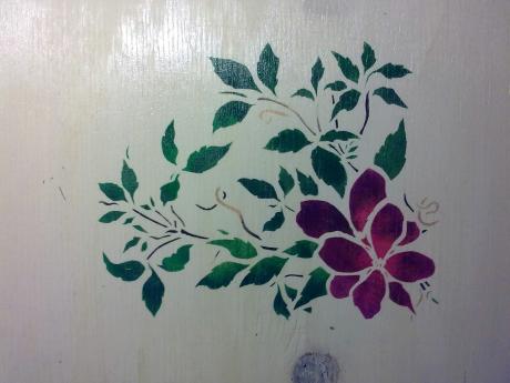 pink-flower-stencil - Pia Drescher - Array auf Array - Array - Array pink-flower-stencil - Pia Drescher - Array auf Array - Array - Array