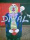 Der verliebte Clown - Hans-Dieter DIVAL - Schwarz - Acryl auf Leinwand - Sonstiges - Der verliebte Clown - Hans-Dieter DIVAL - Schwarz - Acryl auf Leinwand - Sonstiges -