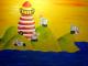 Der Wollturm und die Leuchtschafe - Ronja Brandl - Acryl auf Leinwand - Tiere - Der Wollturm und die Leuchtschafe - Ronja Brandl - Acryl auf Leinwand - Tiere -