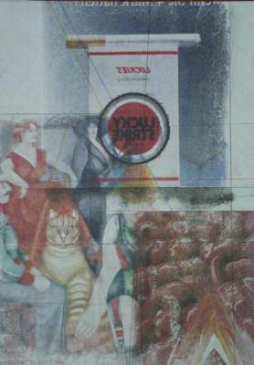 Frottage - Nitrohanddruck - Anja Noll - auf - Array - Frottage - Nitrohanddruck - Anja Noll - auf - Array -