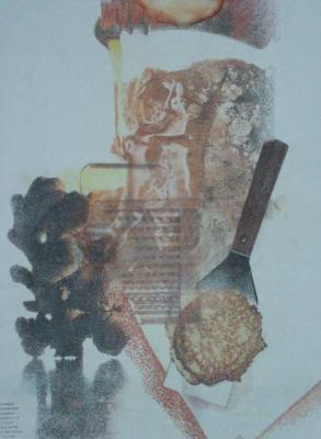 Frottage - Nitrohanddruck - Anja Noll - auf - Array - Frottage - Nitrohanddruck - Anja Noll - auf - Array -