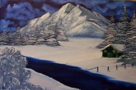 Eine Winternacht in den Bergen - Panther - Array auf Array - Array - Eine Winternacht in den Bergen - Panther - Array auf Array - Array -