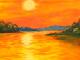 Sonnenuntergang am Fluss - Heike - Acryl auf Leinwand - Sonstiges-Sonnenuntergang - Sonnenuntergang am Fluss - Heike - Acryl auf Leinwand - Sonstiges-Sonnenuntergang -