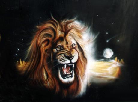 löwe tierportrait - tompaint - Array auf - Array - löwe tierportrait - tompaint - Array auf - Array -