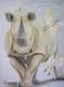 Rhinozeros - Annett Tropschug - Acryl auf Leinwand - Elefanten-Sonstiges - Figuration-Fotorealismus-Klassisch-Naturalismus-Realismus Rhinozeros - Annett Tropschug - Acryl auf Leinwand - Elefanten-Sonstiges - Figuration-Fotorealismus-Klassisch-Naturalismus-Realismus