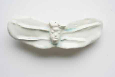 Haarspange aus Ton, Dekor - Katja Langer - auf - Array - Haarspange aus Ton, Dekor - Katja Langer - auf - Array -