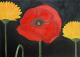 Mohnblume in Begleitung - Nixe - Acryl auf Leinwand - Mohn - Naturalismus Mohnblume in Begleitung - Nixe - Acryl auf Leinwand - Mohn - Naturalismus