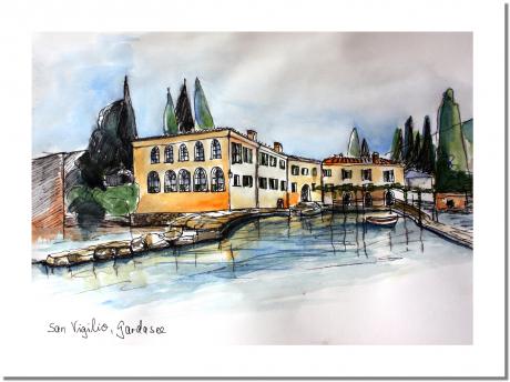 San Vigilio, Gardasee - Inez Eckenbach - Array auf Array - Array - Array San Vigilio, Gardasee - Inez Eckenbach - Array auf Array - Array - Array