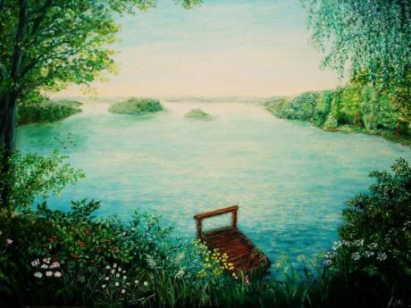 Abendstille am See (1999) - Renate König - Array auf Array - Array - Array Abendstille am See (1999) - Renate König - Array auf Array - Array - Array