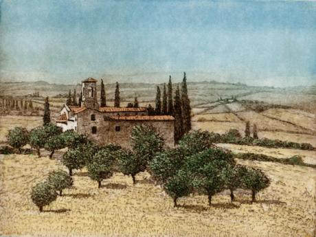 Toskanische Kirche (2001) - Manfred Manfred Hönig - auf - Array - Toskanische Kirche (2001) - Manfred Manfred Hönig - auf - Array -