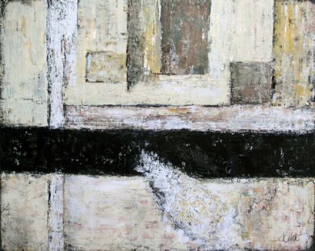 Spurensuche - beige  (2005) -  Ines Kollar - Array auf Array - Array - 