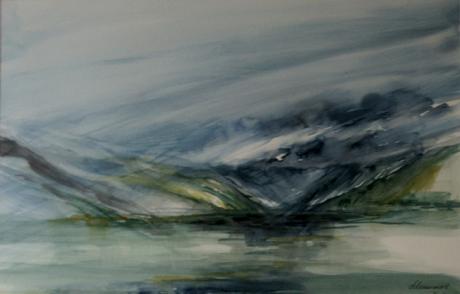 Traunsee bei Regen - Renate Schamarek - Array auf Array - Array - Array Traunsee bei Regen - Renate Schamarek - Array auf Array - Array - Array