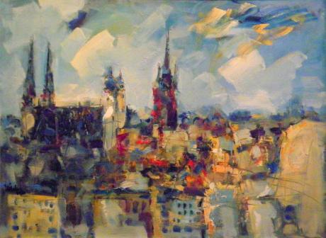 Blick zum Marktplatz von Halle / Saale - Karl-Heinz Köhler - Array auf Array - Array - Array Blick zum Marktplatz von Halle / Saale - Karl-Heinz Köhler - Array auf Array - Array - Array