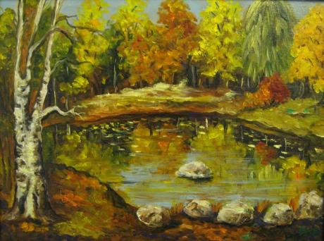 Herbst am Weiher - Hedi Glashauser - Array auf Array - - Array Herbst am Weiher - Hedi Glashauser - Array auf Array - - Array