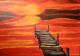 Sunset - Ulrike Fritz - Acryl auf Leinwand - See-Sonnenuntergang - Impressionismus Sunset - Ulrike Fritz - Acryl auf Leinwand - See-Sonnenuntergang - Impressionismus