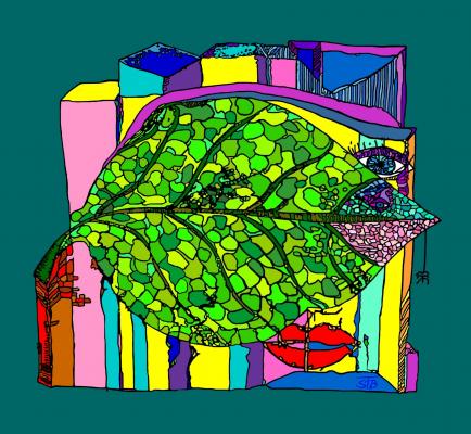 Blattfisch im Betonriff - SUSANNE eva maria FISCHBACH - Array auf Array - Array - Blattfisch im Betonriff - SUSANNE eva maria FISCHBACH - Array auf Array - Array -