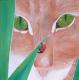 Beobachter - Karina Birke - Acryl auf Leinwand - Katzen - Beobachter - Karina Birke - Acryl auf Leinwand - Katzen -