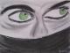 Versteckt - Juergen Schneider - Kreide auf Papier - Frauen-Gesichter - Versteckt - Juergen Schneider - Kreide auf Papier - Frauen-Gesichter -