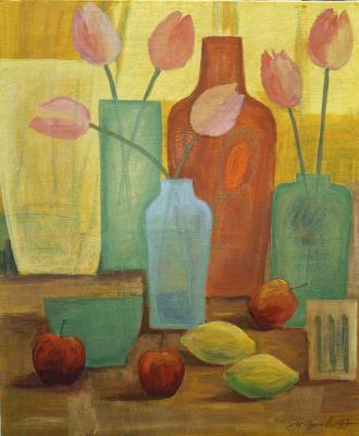 Zitronen mit Tulpen - Michael Buch - auf Array - Array - Zitronen mit Tulpen - Michael Buch - auf Array - Array -