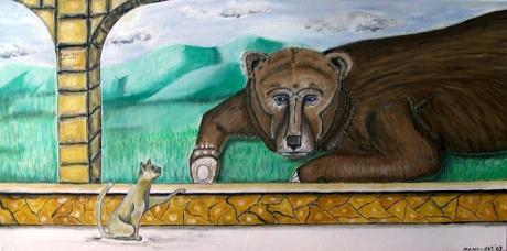 Papa Bär und das Kätzchen - Mamu Art - Array auf - Array - Array Papa Bär und das Kätzchen - Mamu Art - Array auf - Array - Array