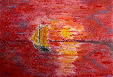 Sonnenuntergang auf See - Dr. Hans-Joachim Jaster - Array auf Array - Array - Array Sonnenuntergang auf See - Dr. Hans-Joachim Jaster - Array auf Array - Array - Array