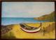 Strand mit Fischerboot - Monika Urban - Acryl auf - Meer - Strand mit Fischerboot - Monika Urban - Acryl auf - Meer -