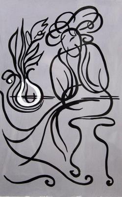 Die Frau mit Vase - Michael Buch - Array auf - - Die Frau mit Vase - Michael Buch - Array auf - -