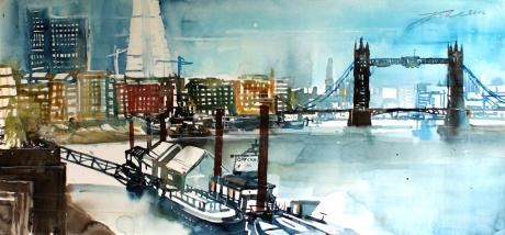 London view from the Docklands - Johann Pickl - Array auf - - Array London view from the Docklands - Johann Pickl - Array auf - - Array