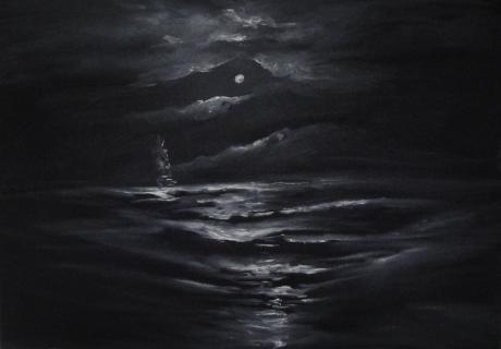 Ein einsames Schiff in der Nacht - Heiner Höppner - Array auf Array - Array - Ein einsames Schiff in der Nacht - Heiner Höppner - Array auf Array - Array -