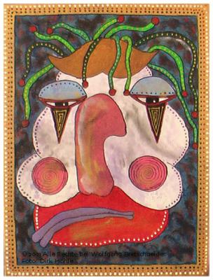 Voodoo Clown (Acryl on Canvas; 36x48) - Wolfgang Bretschneider - Array auf Array - Array - Array Voodoo Clown (Acryl on Canvas; 36x48) - Wolfgang Bretschneider - Array auf Array - Array - Array
