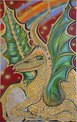 Goldener Drache - katja felizitas fuhrberg - Array auf Array - - Array Goldener Drache - katja felizitas fuhrberg - Array auf Array - - Array