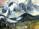 ---Aggenstein 2 WVZ1810 - Claus Dieter Fliege, Dr. - Acryl auf Karton - Berge - Impressionismus ---Aggenstein 2 WVZ1810 - Claus Dieter Fliege, Dr. - Acryl auf Karton - Berge - Impressionismus