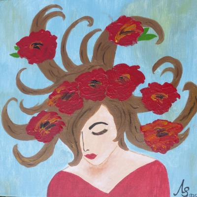 Mohnblume im Haar - Aleksandra Schoenfeld - Array auf Array - Array - Array Mohnblume im Haar - Aleksandra Schoenfeld - Array auf Array - Array - Array