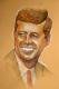 John F. Kennedy - Tim Lauer - Aquarell auf Papier - Gesichter - Realismus John F. Kennedy - Tim Lauer - Aquarell auf Papier - Gesichter - Realismus