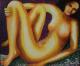 Weiblicher Akt - Peter Traxler - Acryl auf Leinwand - - Weiblicher Akt - Peter Traxler - Acryl auf Leinwand - -
