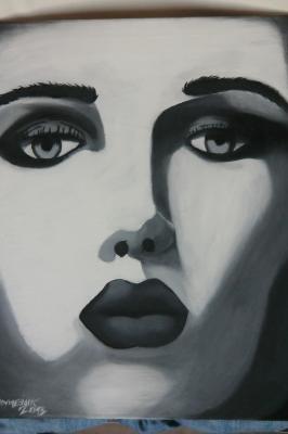 Black-Grey-White Face - Domenik Keiser - Array auf Array - Array - Array Black-Grey-White Face - Domenik Keiser - Array auf Array - Array - Array