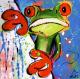 Frosch - Nico Fischer - Acryl auf Leinwand - Tiere - Frosch - Nico Fischer - Acryl auf Leinwand - Tiere -