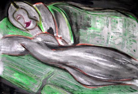 Frau auf Sofa - Udo von Gelden - auf - Array - Array Frau auf Sofa - Udo von Gelden - auf - Array - Array