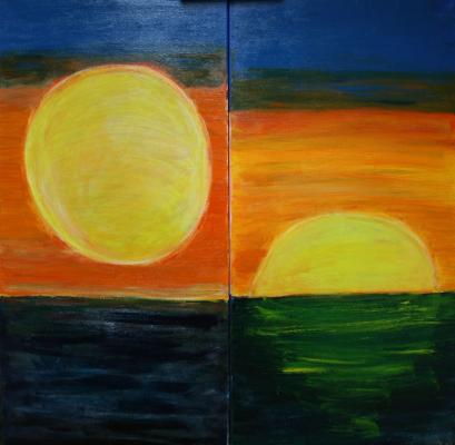 Sonnenuntergang - Diptychon - Helene + Mario Wohlfahrt - Array auf Array - Array - Array Sonnenuntergang - Diptychon - Helene + Mario Wohlfahrt - Array auf Array - Array - Array