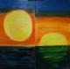 Sonnenuntergang - Diptychon - Helene + Mario Wohlfahrt - Acryl auf Leinwand - Landschaft-Sonnenuntergang - Klassisch Sonnenuntergang - Diptychon - Helene + Mario Wohlfahrt - Acryl auf Leinwand - Landschaft-Sonnenuntergang - Klassisch