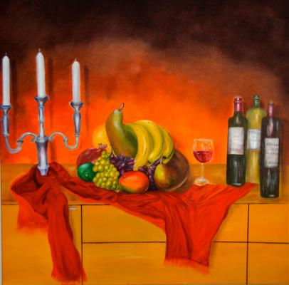 Stillleben mit Obstschale II - wolfgang mayer - Array auf - - Array Stillleben mit Obstschale II - wolfgang mayer - Array auf - - Array