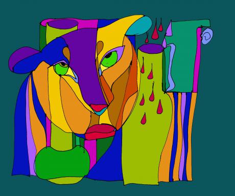 Leoparden im Tempel 7 - SUSANNE eva maria FISCHBACH - Array auf Array - Array - Leoparden im Tempel 7 - SUSANNE eva maria FISCHBACH - Array auf Array - Array -