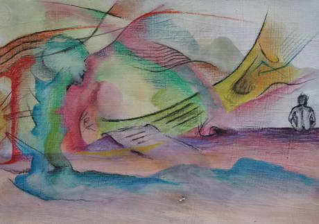 Unzüchtiges Zeichnen (porneia graphein) 2 (Studie) - Nagip Naxhije Papazi - Array auf Array - Array - Array Unzüchtiges Zeichnen (porneia graphein) 2 (Studie) - Nagip Naxhije Papazi - Array auf Array - Array - Array