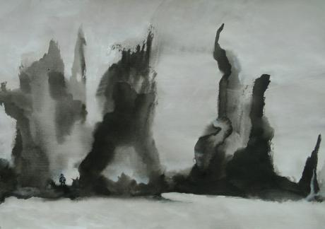 Figuroabstractum in Aquarell (IV) - Nagip Naxhije Papazi - Array auf Array - Array - Array Figuroabstractum in Aquarell (IV) - Nagip Naxhije Papazi - Array auf Array - Array - Array