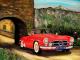 Ausflug in die Toscana mit dem Mercedes 190 SL. - Wolfgang Hörsgen - Ãl auf Leinwand - Sonstiges - Impressionismus Ausflug in die Toscana mit dem Mercedes 190 SL. - Wolfgang Hörsgen - Ãl auf Leinwand - Sonstiges - Impressionismus
