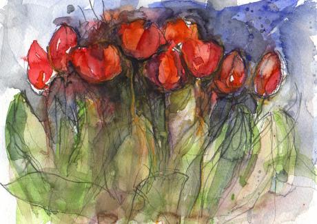 Kleines Tulpenbild - Marion Marion Kausche - Array auf - Array - Array Kleines Tulpenbild - Marion Marion Kausche - Array auf - Array - Array